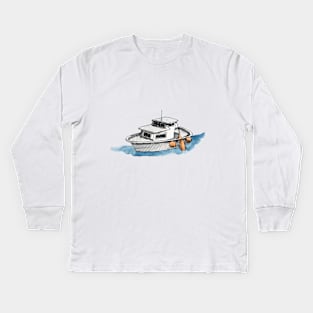 Boat Kids Long Sleeve T-Shirt